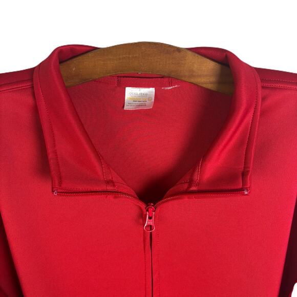 OEKO-TEX Full Zip Standard 100 Performance Red Jacket Mens Size XL - Picture 3 of 10